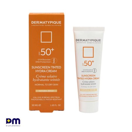 ضد آفتاب رنگی پوست خشک SPF50 درماتیپیک (بژ طبیعی)