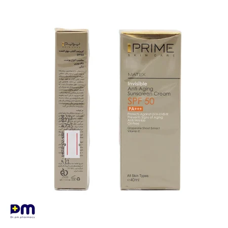 کرم ضد آفتاب جوان کننده SPF50 پرایم مناسب انواع پوست