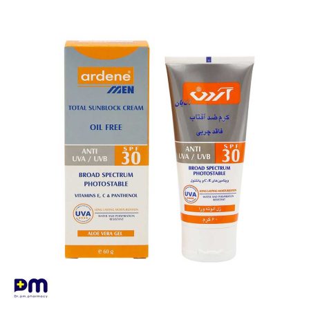 کرم ضد آفتاب SPF30 فاقد چربی آردن مخصوص آقایان