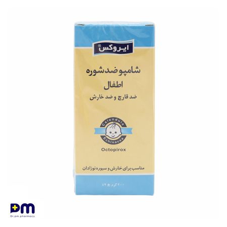 شامپو ضدشوره اطفال ایروکس مناسب برای خارش و سبوره نوزادان