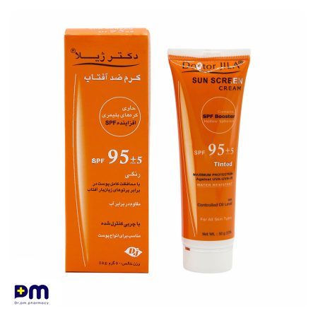 کرم ضد آفتاب SPF95 رنگی دکتر ژیلا مناسب انواع پوست