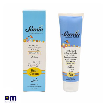 کرم نرم کننده حاوی اوسرین و اوره 3% ثمین برای کودکان مناسب پوست های خشک