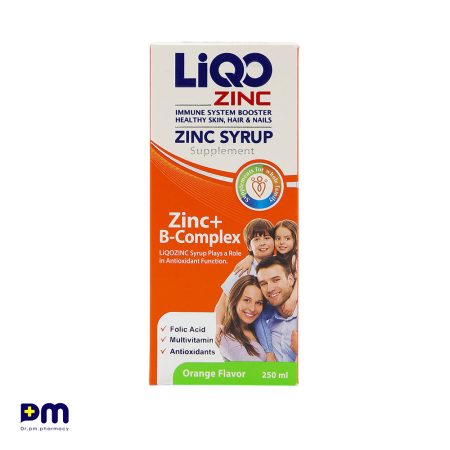شربت زینک LIQO جهت کمک به حفظ سلامت سیستم ایمنی (طعم پرتقال)
