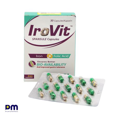کپسول آیرویت جهت کمک به درمان کم خونی و جبران کمبود آهن و اسید فولیک