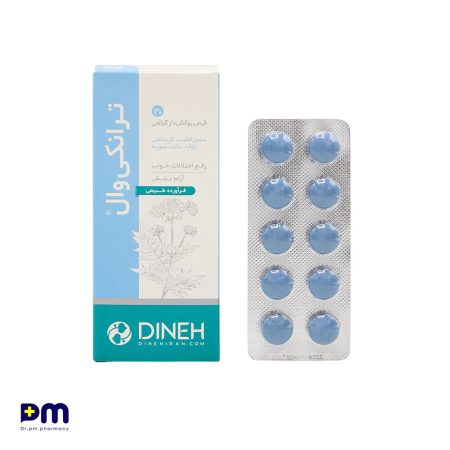 قرص روکش دار گیاهی ترانکی وال دینه جهت رفع اختالاالت خواب
